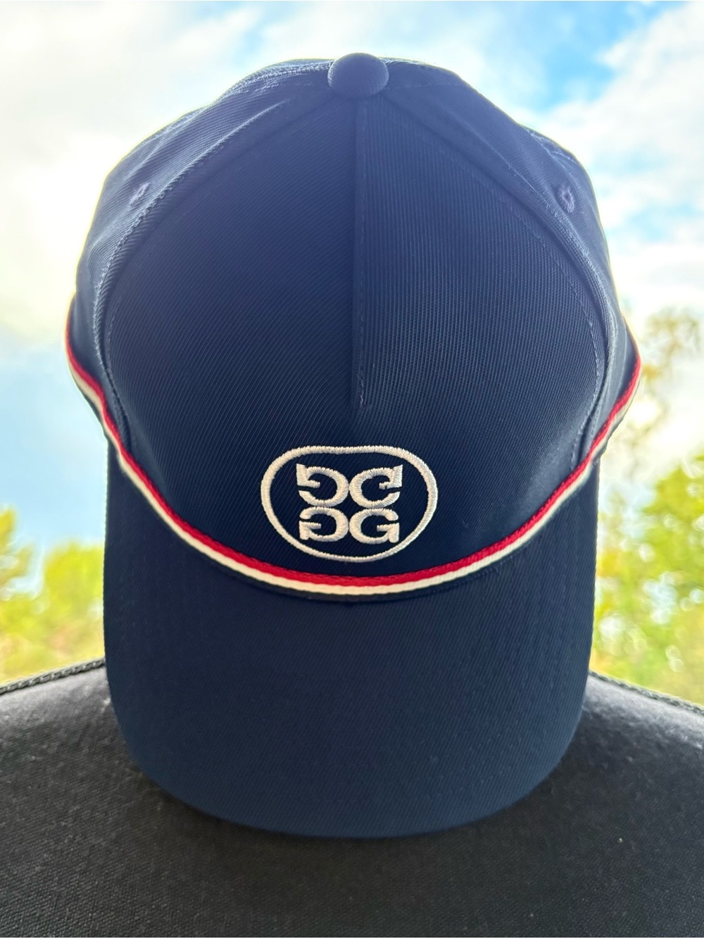NET G/FORE Snapback Blue Golf Hat with Red, White, Blue Trim